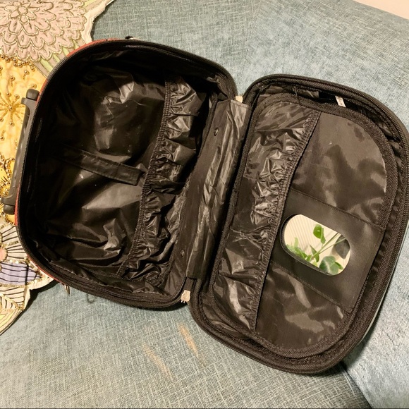 DeJuno | Plaid Cosmetic Bag case Toiletry Overnight Make-up Bag ❤️ - Picture 6 of 7